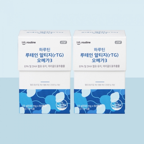 하루틴 루테인 알티지오메가3 550mg x 120정 (2개월분)